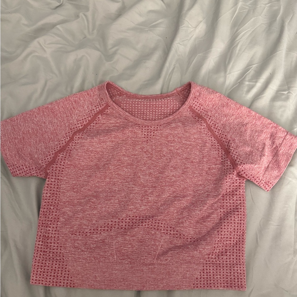 Pink workout top